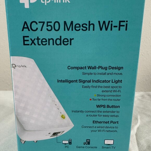 TP-Link AC750 Mesh Wi-Fi Range Extender RE220 – Dual Band 2.4GHz/5GHz, OneMesh - Picture 2 of 12